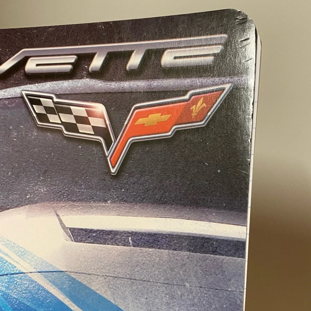 Corvette Notebook Bundle Of 3 Grey Yellow Spiral General Motors School Supplies